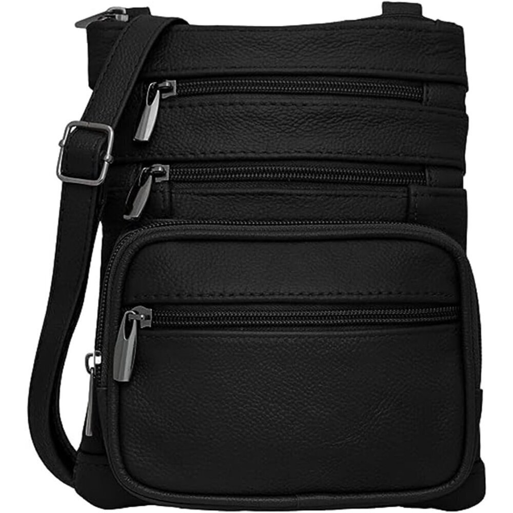 Leather Crossbody Purse for Women Small Elegant Functional Travel Bag